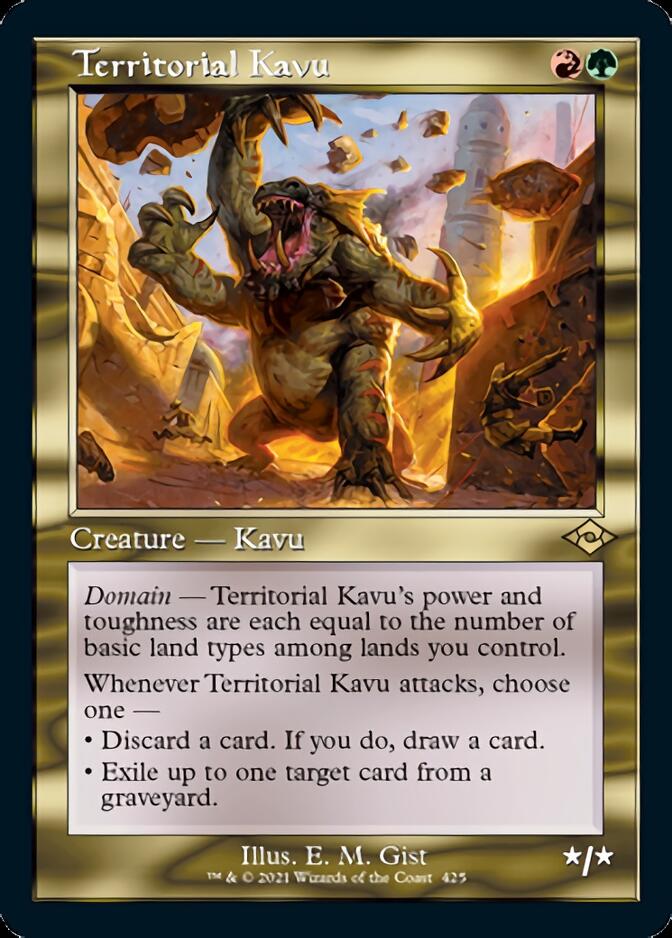 Territorial Kavu (Retro Foil Etched) [Modern Horizons 2] | North Valley Games