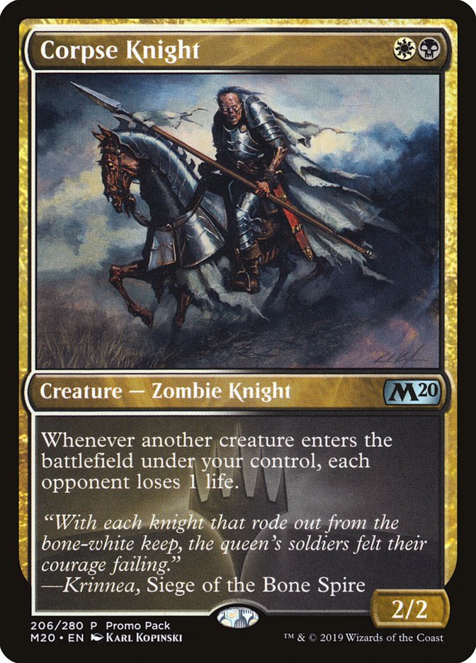 Corpse Knight (Promo Pack) [Core Set 2020 Promos] | North Valley Games