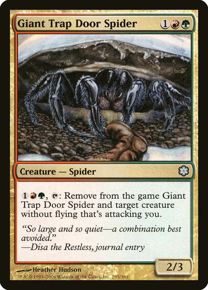 Giant Trap Door Spider [Coldsnap Theme Decks] | North Valley Games