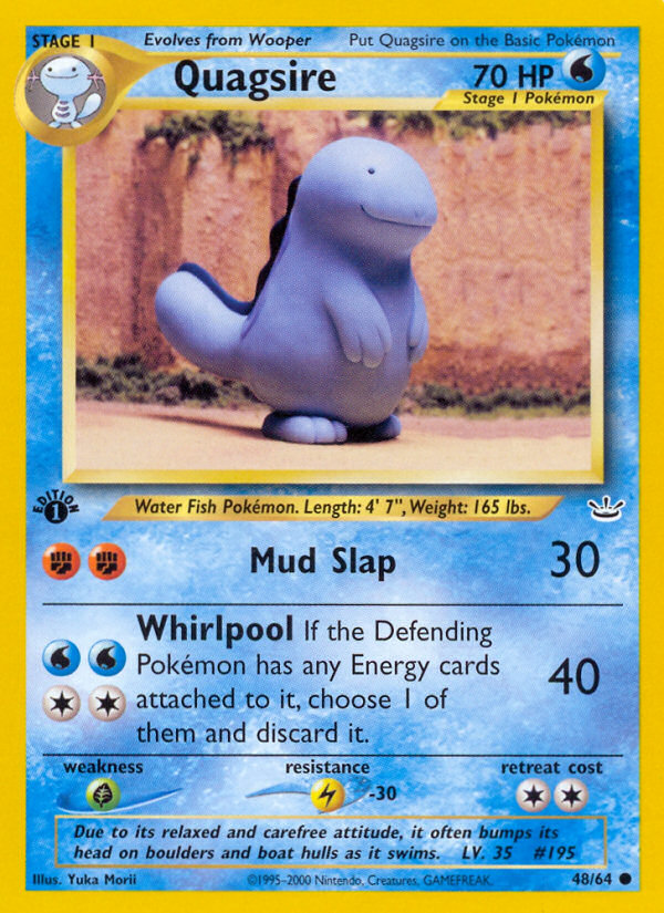 Quagsire (48/64) [Neo Revelation 1st Edition] | North Valley Games