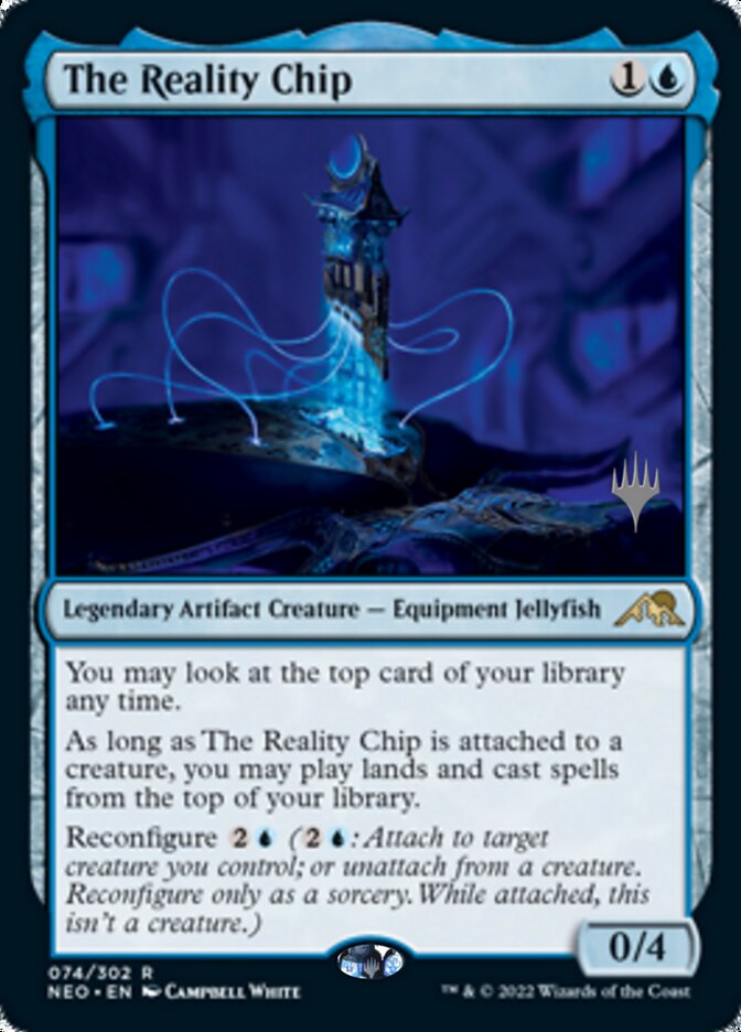 The Reality Chip (Promo Pack) [Kamigawa: Neon Dynasty Promos] | North Valley Games
