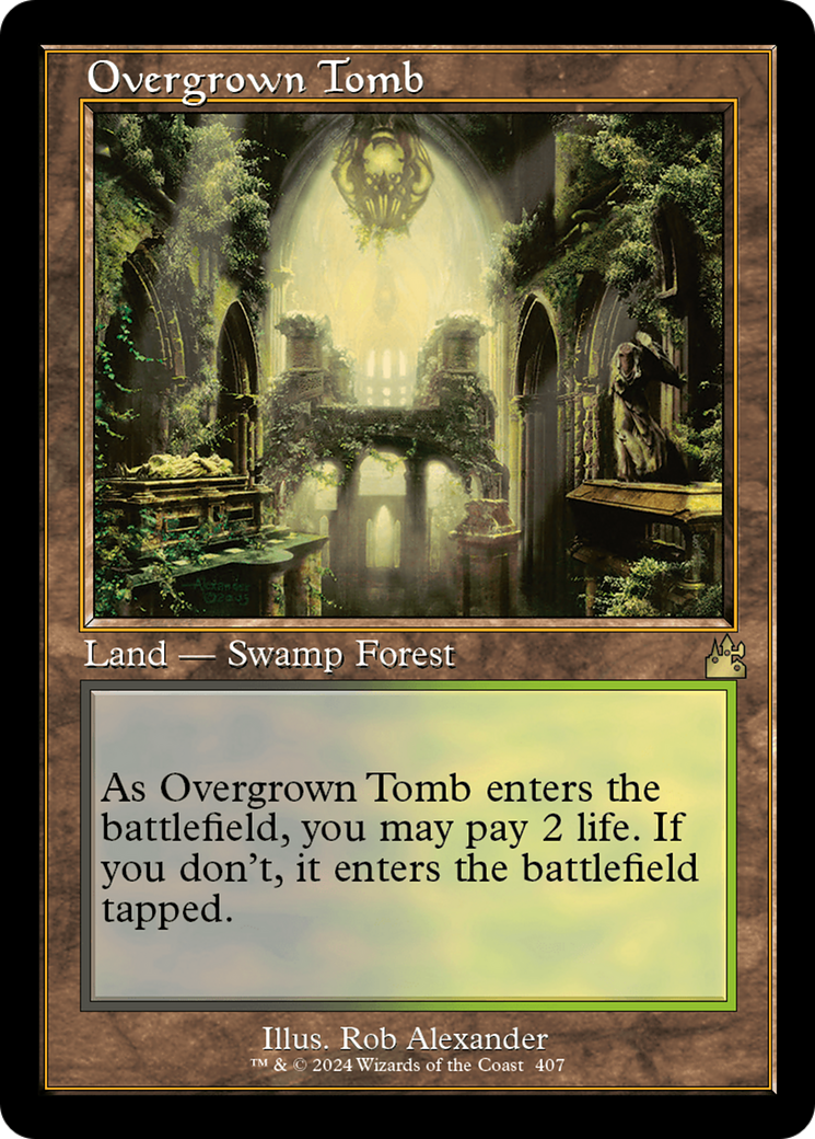 Overgrown Tomb (Retro) [Ravnica Remastered] | North Valley Games