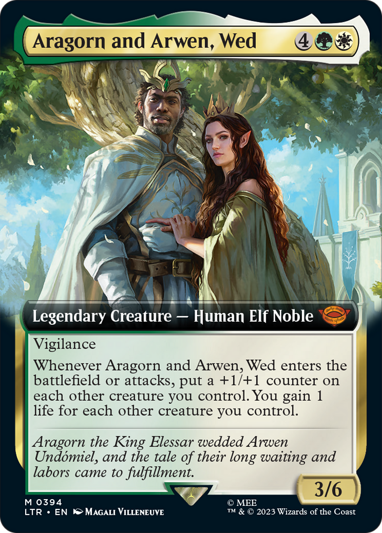 Aragorn and Arwen, Wed (Extended Art) [The Lord of the Rings: Tales of Middle-Earth] | North Valley Games