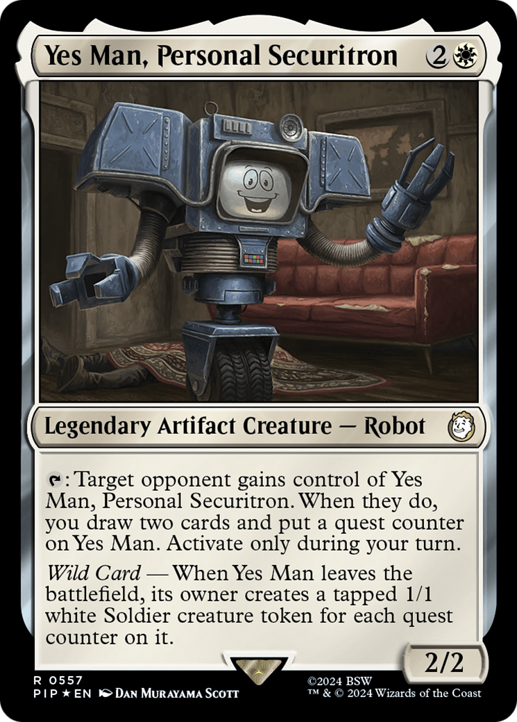 Yes Man, Personal Securitron (Surge Foil) [Fallout] | North Valley Games