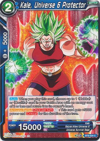 Kale, Universe 6 Protector (BT9-034) [Universal Onslaught] | North Valley Games