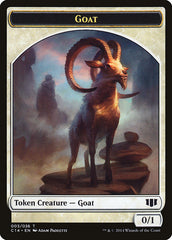 Goblin // Goat Double-Sided Token [Commander 2014 Tokens] | North Valley Games