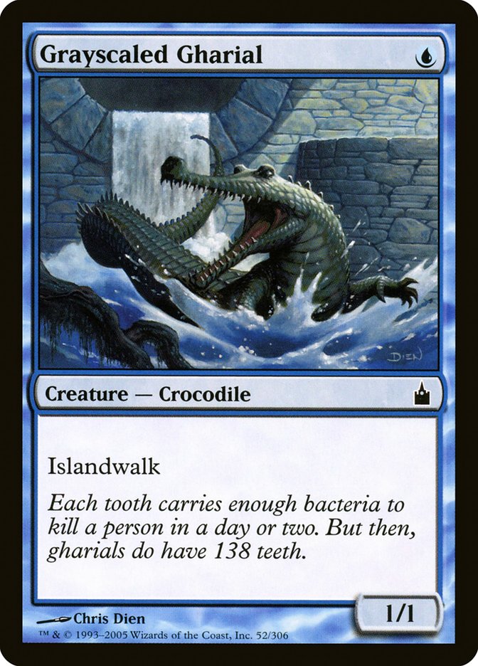 Grayscaled Gharial [Ravnica: City of Guilds] | North Valley Games