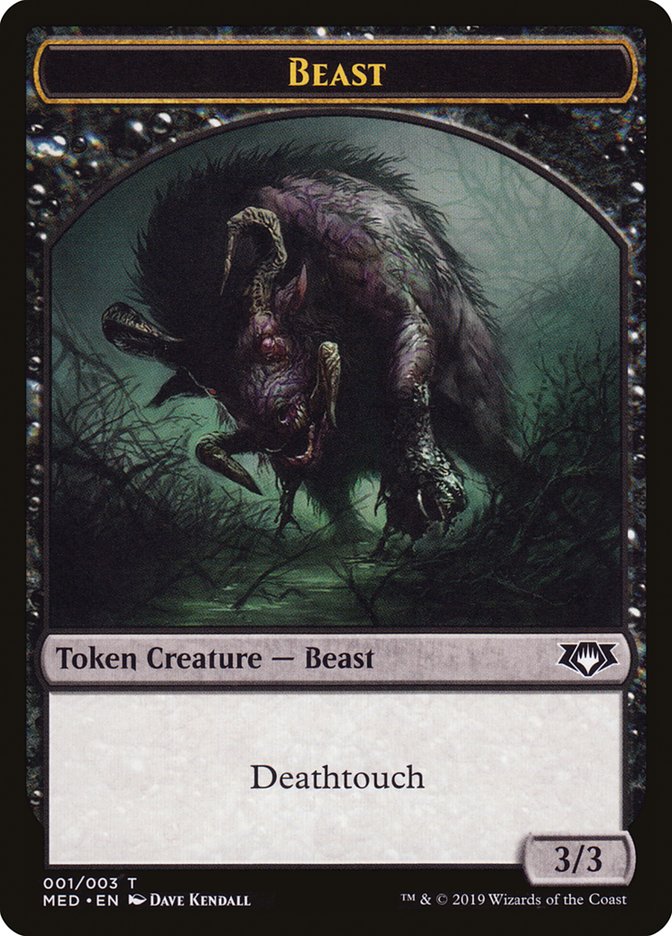 Beast Token [Mythic Edition Tokens] | North Valley Games