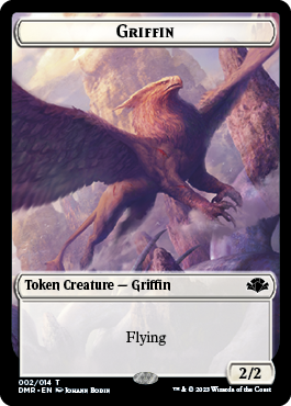 Griffin Token [Dominaria Remastered Tokens] | North Valley Games