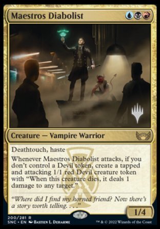 Maestros Diabolist (Promo Pack) [Streets of New Capenna Promos] | North Valley Games