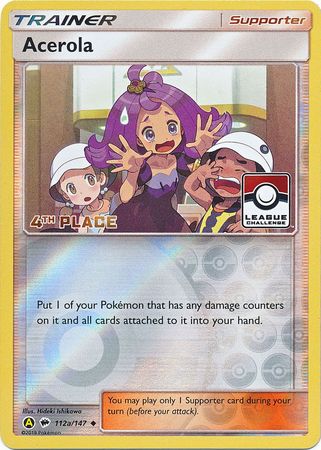 Acerola (112a/147) (League Promo 4th Place) [Sun & Moon: Burning Shadows] | North Valley Games