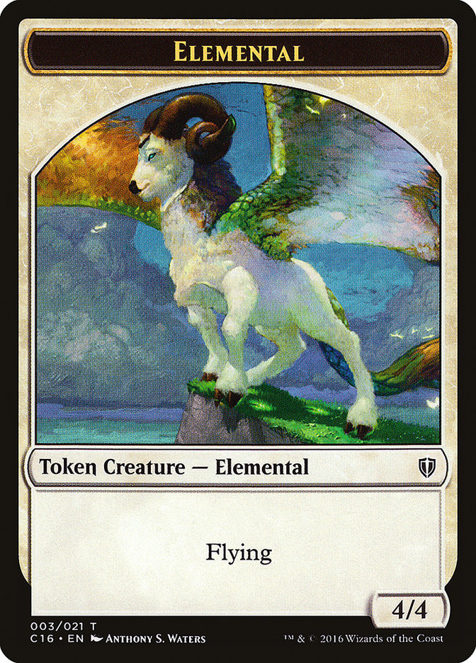 Elemental // Soldier Double-Sided Token [Commander 2016 Tokens] | North Valley Games