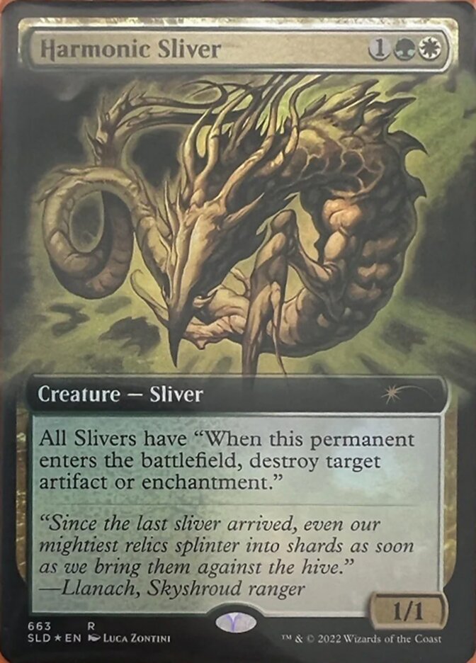 Harmonic Sliver (Extended Art) [Secret Lair Drop Promos] | North Valley Games