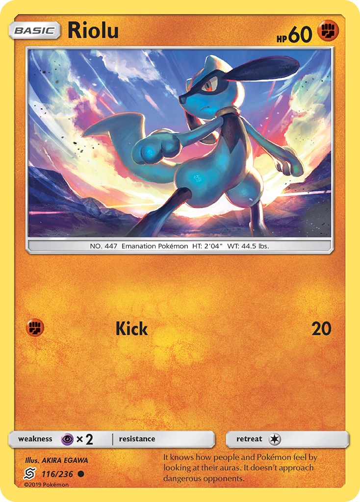 Riolu (116/236) [Sun & Moon: Unified Minds] | North Valley Games
