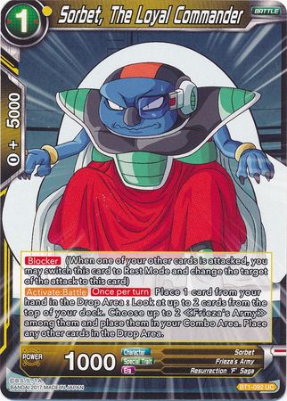 Sorbet, The Loyal Commander (BT1-092) [Galactic Battle] | North Valley Games