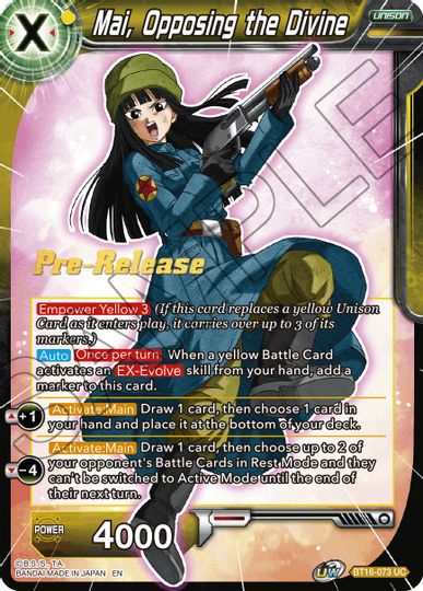 Mai, Opposing the Divine (BT16-073) [Realm of the Gods Prerelease Promos] | North Valley Games