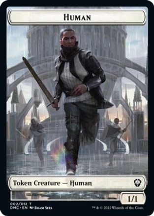 Human // Snake Double-Sided Token [Dominaria United Commander Tokens] | North Valley Games