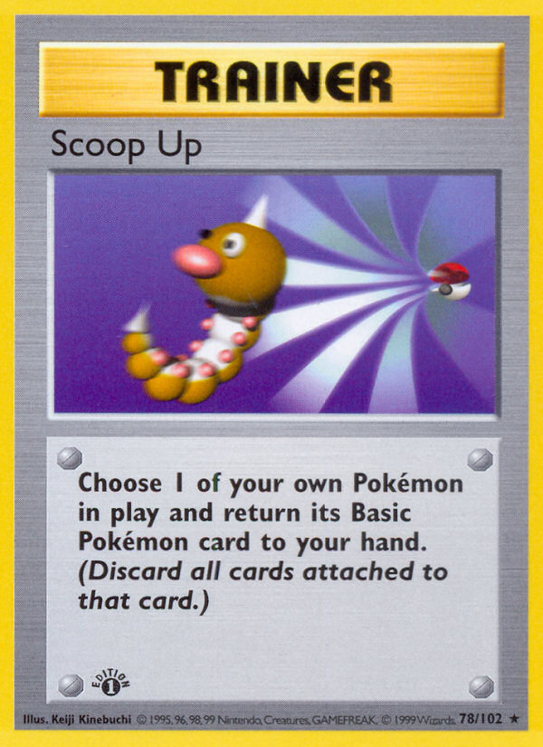 Scoop Up (78/102) (Shadowless) [Base Set 1st Edition] | North Valley Games