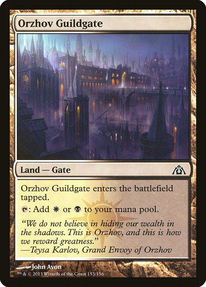 Orzhov Guildgate [Dragon's Maze] | North Valley Games