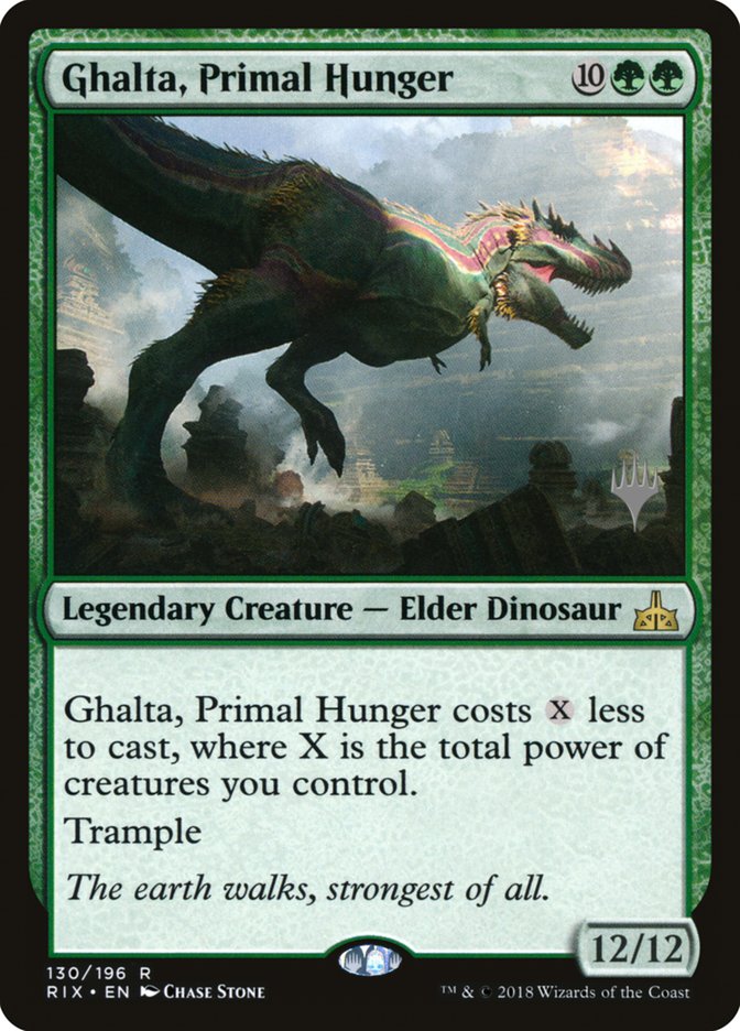 Ghalta, Primal Hunger (Promo Pack) [Rivals of Ixalan Promos] | North Valley Games