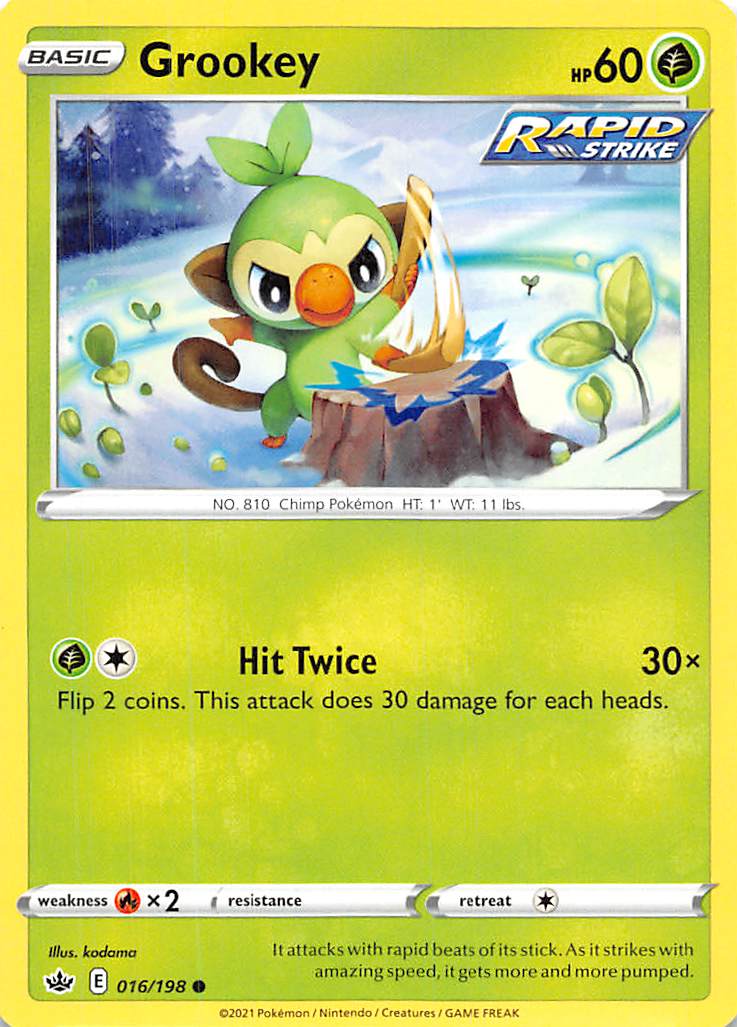 Grookey (016/198) [Sword & Shield: Chilling Reign] | North Valley Games