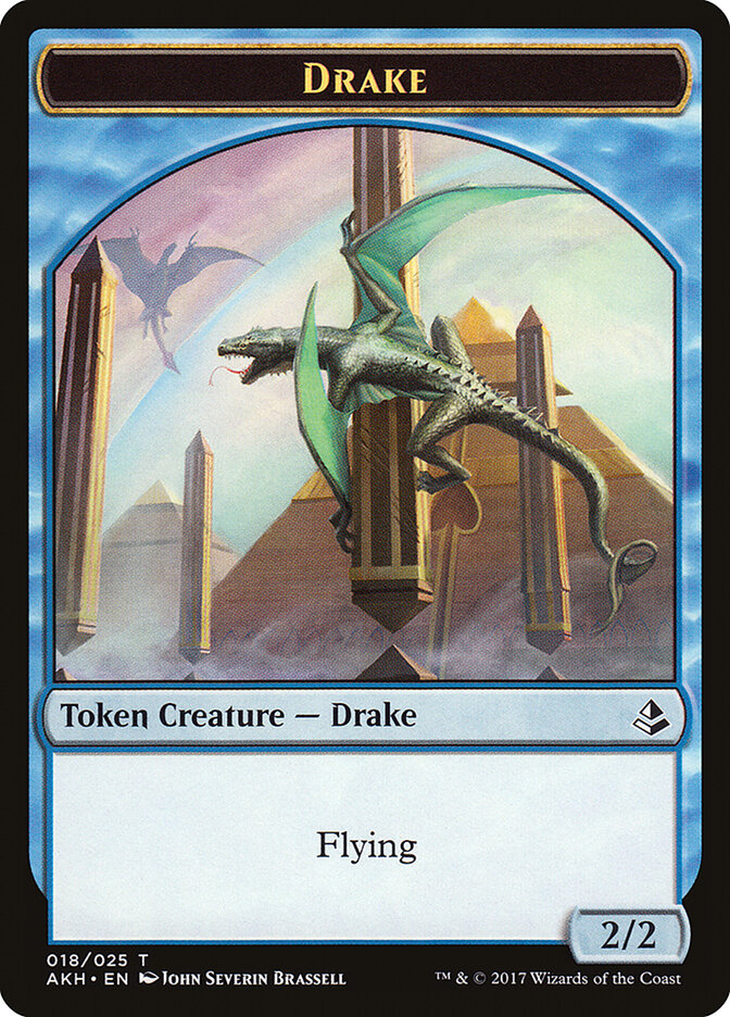 Anointer Priest // Drake Double-Sided Token [Amonkhet Tokens] | North Valley Games