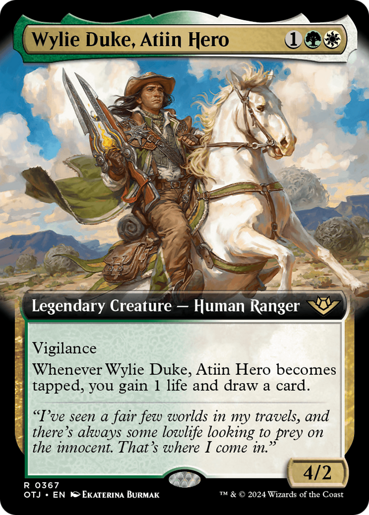 Wylie Duke, Atiin Hero (Extended Art) [Outlaws of Thunder Junction] | North Valley Games
