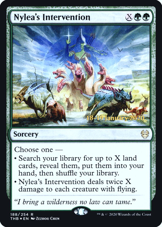 Nylea's Intervention [Theros Beyond Death Prerelease Promos] | North Valley Games