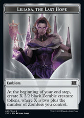 Liliana, the Last Hope Emblem // Spirit (002) Double-Sided Token [Double Masters 2022 Tokens] | North Valley Games
