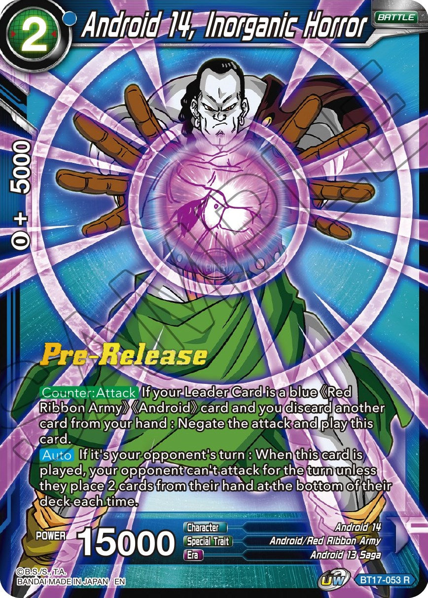 Android 14, Inorganic Horror (BT17-053) [Ultimate Squad Prerelease Promos] | North Valley Games