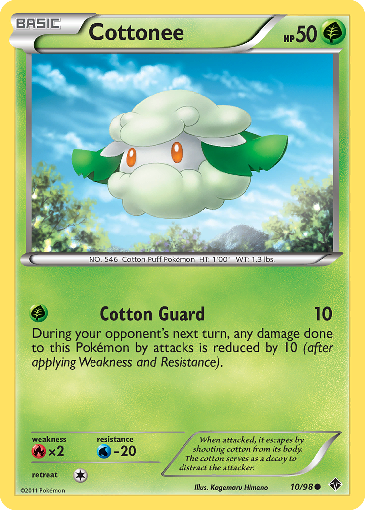Cottonee (10/98) [Black & White: Emerging Powers] | North Valley Games