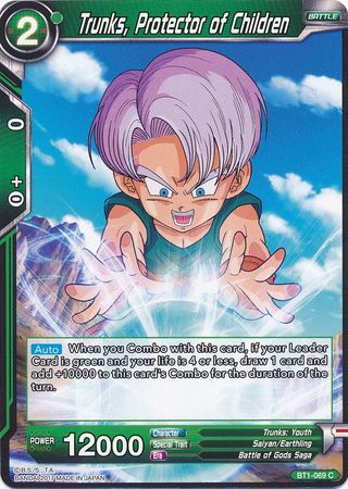 Trunks, Protector of Children (BT1-069) [Galactic Battle] | North Valley Games