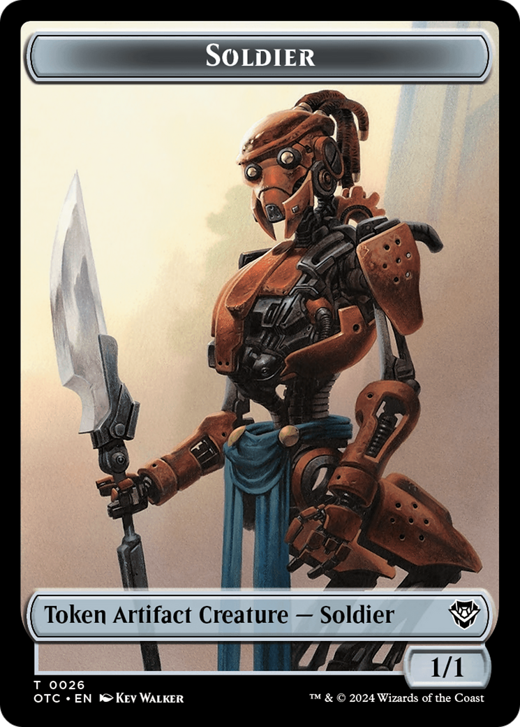 Drake // Soldier (0026) Double-Sided Token [Outlaws of Thunder Junction Commander Tokens] | North Valley Games