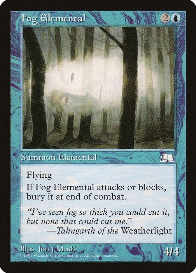 Fog Elemental [Weatherlight] | North Valley Games