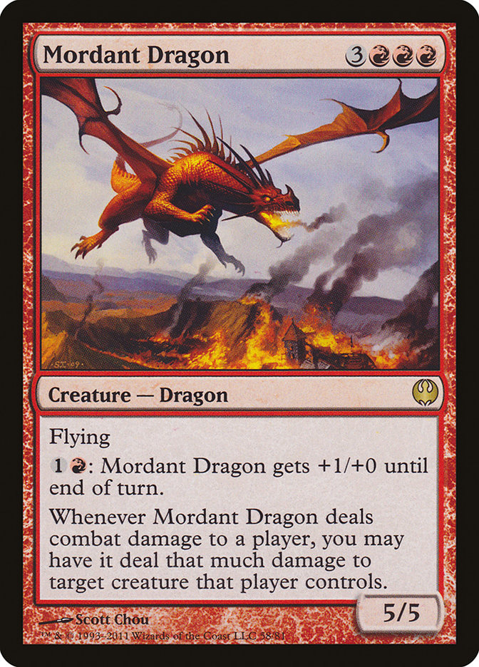 Mordant Dragon [Duel Decks: Knights vs. Dragons] | North Valley Games