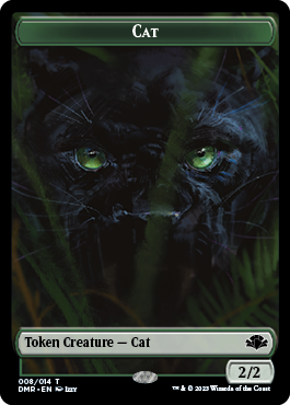 Elephant // Cat (008) Double-Sided Token [Dominaria Remastered Tokens] | North Valley Games