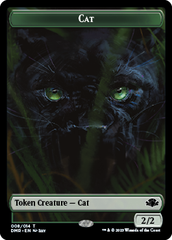 Goblin // Cat (008) Double-Sided Token [Dominaria Remastered Tokens] | North Valley Games