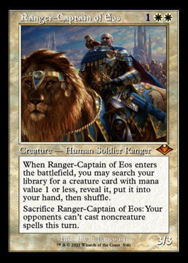 Ranger-Captain of Eos (Retro Foil Etched) [Modern Horizons 2] | North Valley Games