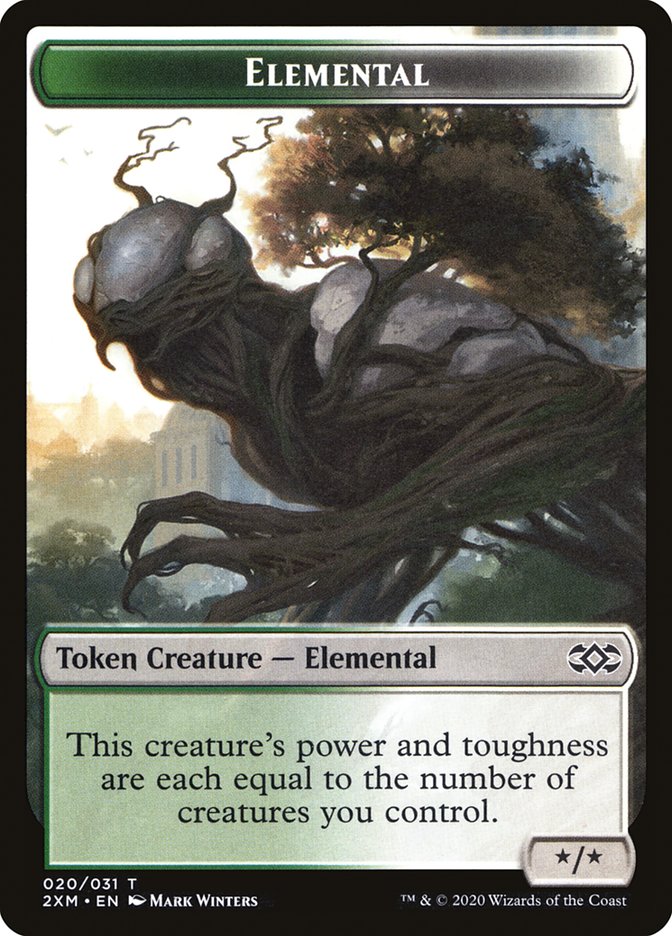 Ape // Elemental Double-Sided Token [Double Masters Tokens] | North Valley Games