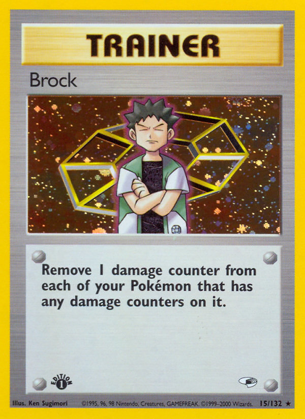 Brock (15/132) [Gym Heroes 1st Edition] | North Valley Games