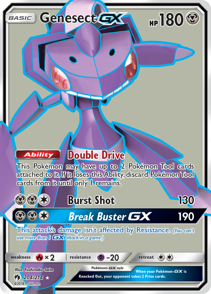Genesect GX (204/214) [Sun & Moon: Lost Thunder] | North Valley Games