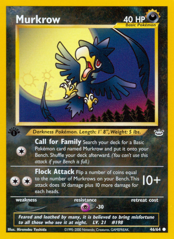 Murkrow (46/64) [Neo Revelation 1st Edition] | North Valley Games