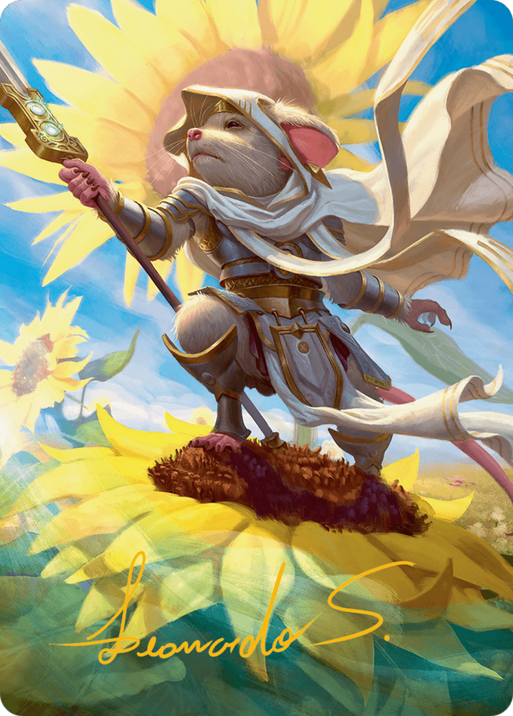 Elspeth, Sun's Champion Art Card (Gold-Stamped Signature) [Bloomburrow Art Series] | North Valley Games
