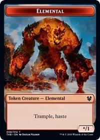 Elemental // Satyr Double-Sided Token [Theros Beyond Death Tokens] | North Valley Games