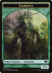 Elemental // Beast (019/036) Double-Sided Token [Commander 2014 Tokens] | North Valley Games
