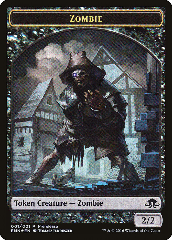 Zombie // Zombie Double-Sided Token [Eldritch Moon Prerelease Promos] | North Valley Games