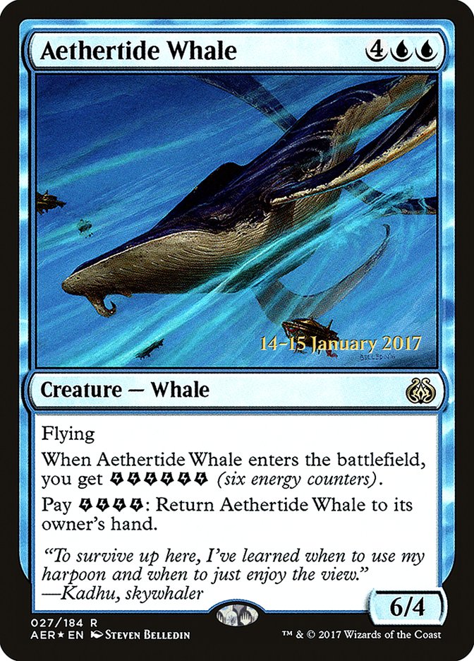 Aethertide Whale [Aether Revolt Prerelease Promos] | North Valley Games