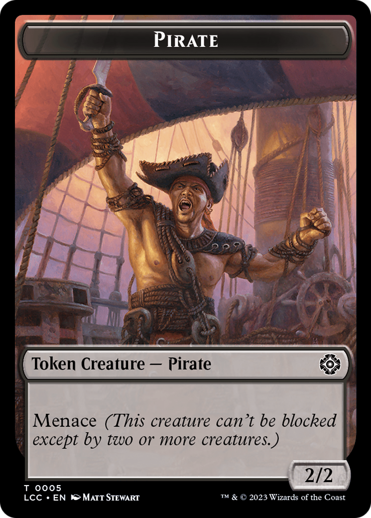 City's Blessing // Pirate (0005) Double-Sided Token [The Lost Caverns of Ixalan Commander Tokens] | North Valley Games