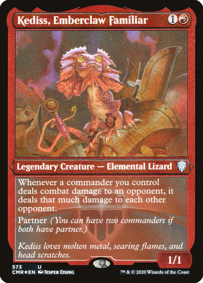 Kediss, Emberclaw Familiar (Etched) [Commander Legends] | North Valley Games