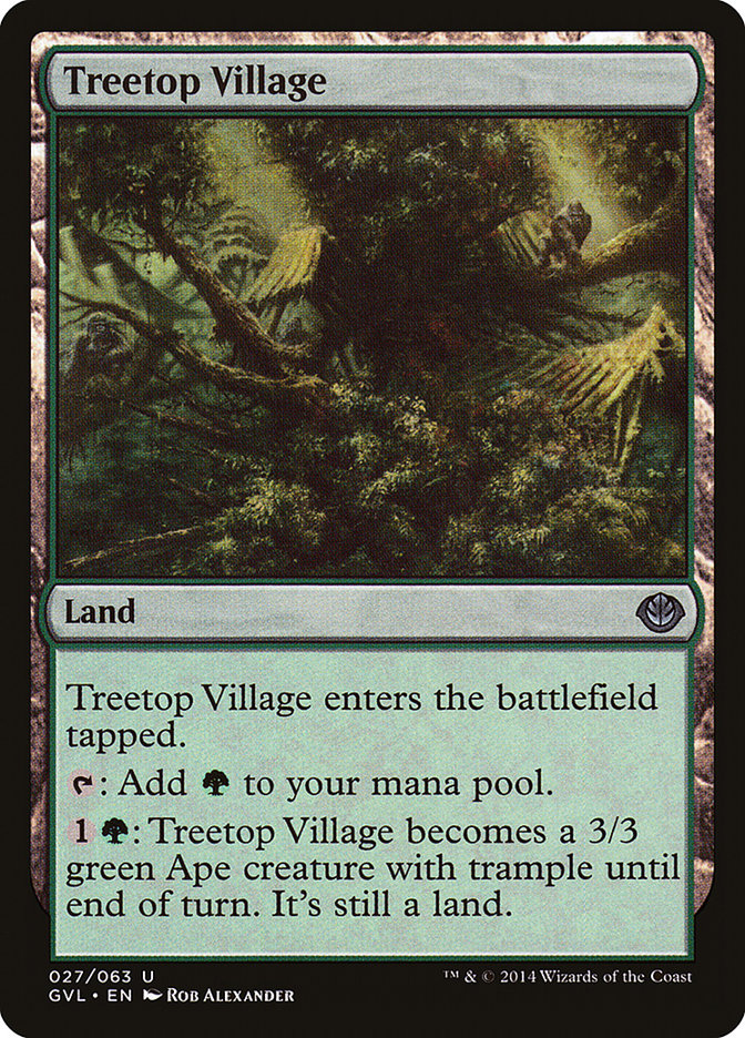 Treetop Village (Garruk vs. Liliana) [Duel Decks Anthology] | North Valley Games